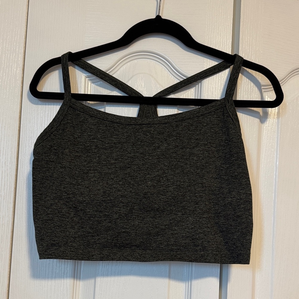 Aerie longline grey sports bra